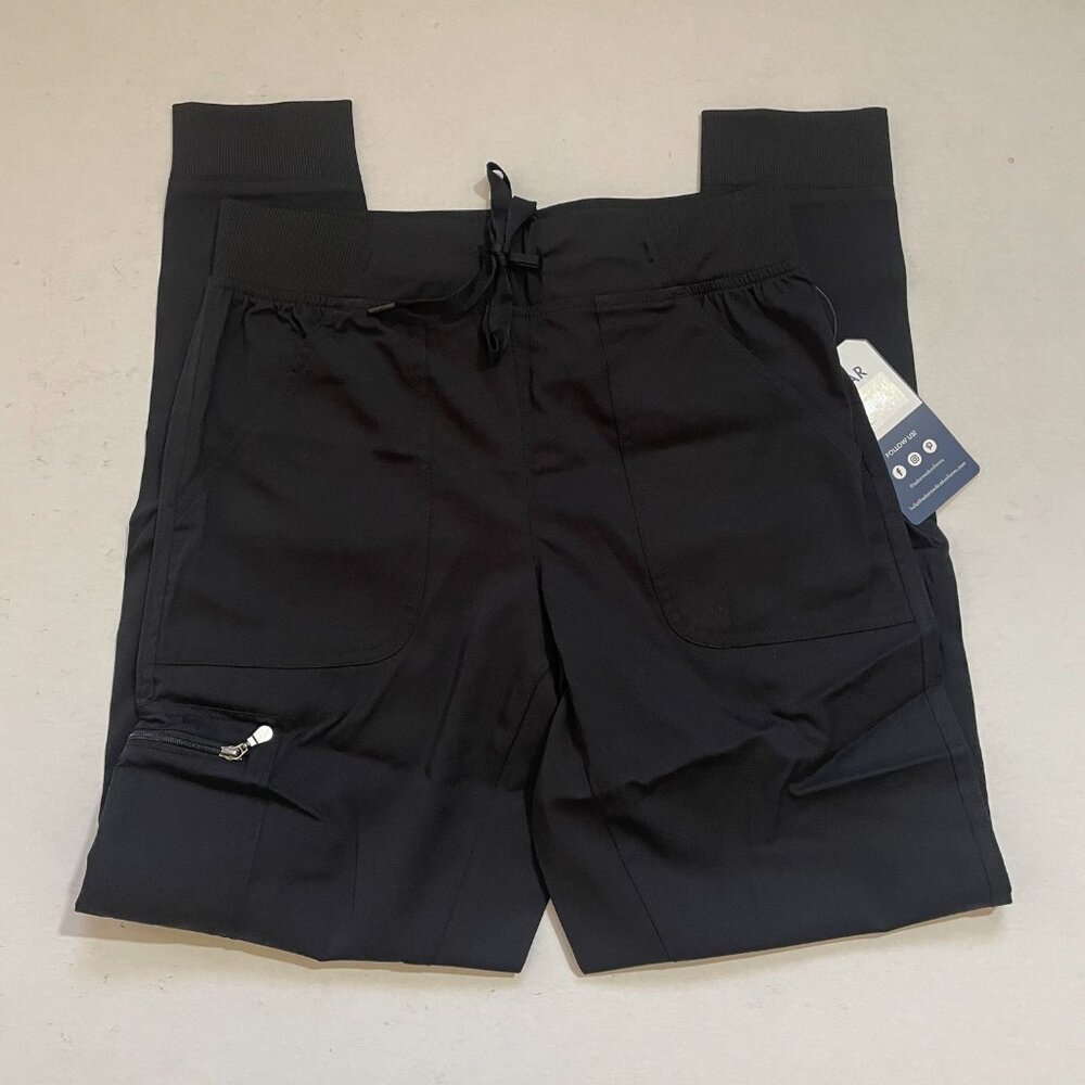 Black scrub pants, comfortable scrubs - Picture 3 of 13